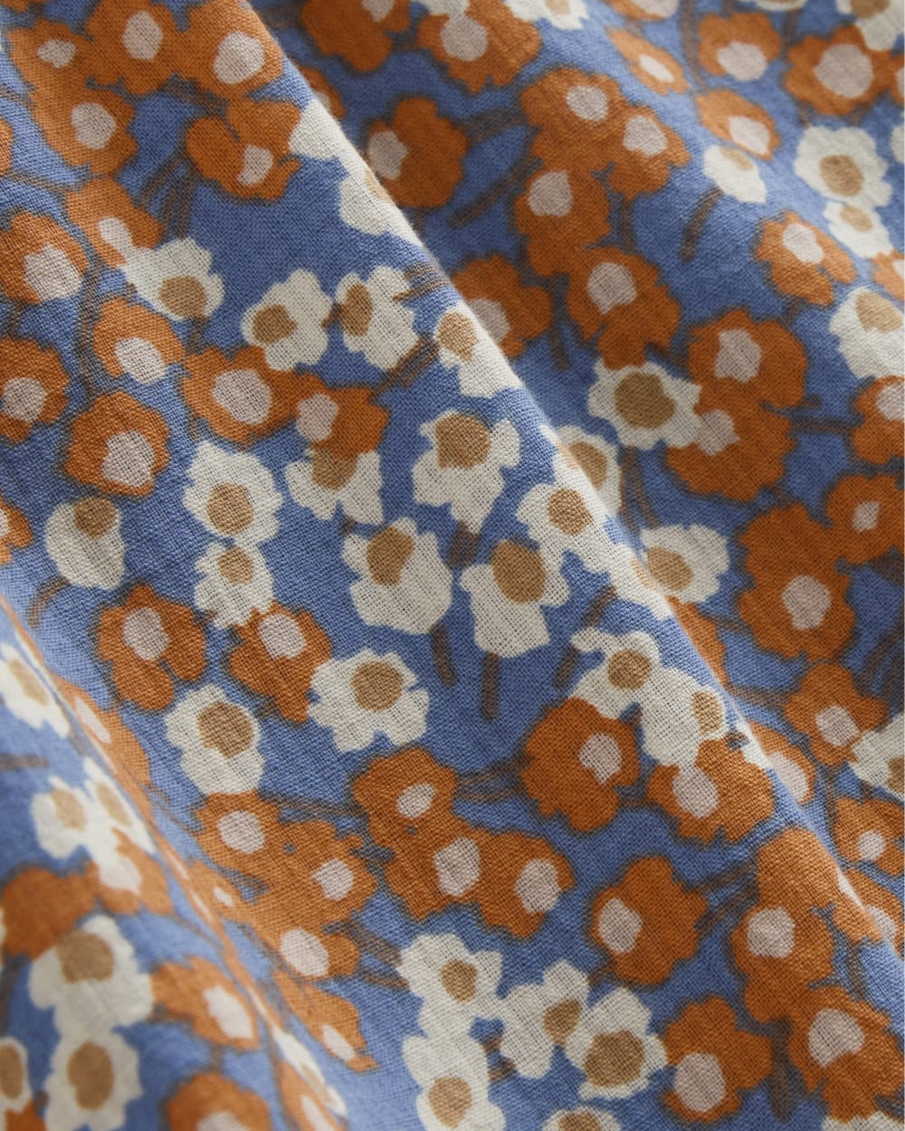 The Gauze Mini Tiered Dress | Soft Cobalt Floral - Image 5