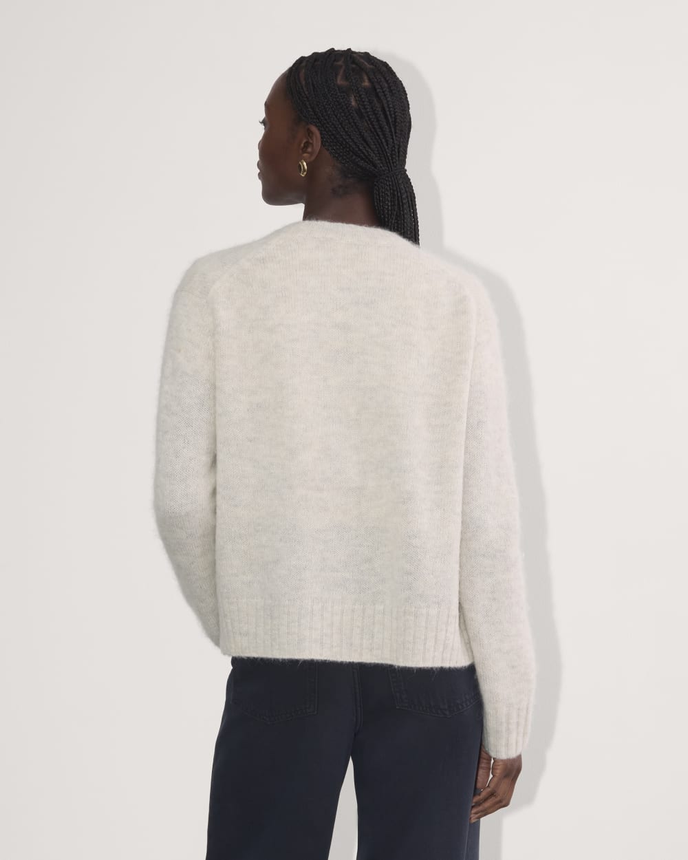 The Crew Cardigan in Alpaca | Almond - Image 5