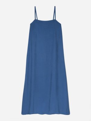The Japanese GoWeave?  Slip Dress | Deep Blue