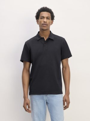 The Premium Weight Short-Sleeve Polo | Deep Navy