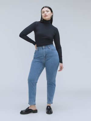 The Cheeky Hourglass Jean | Stone-Washed Sky | 26.5 Inseam