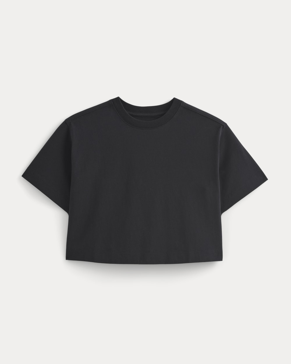 The Premium Weight Cropped Tee | Black - Image 2