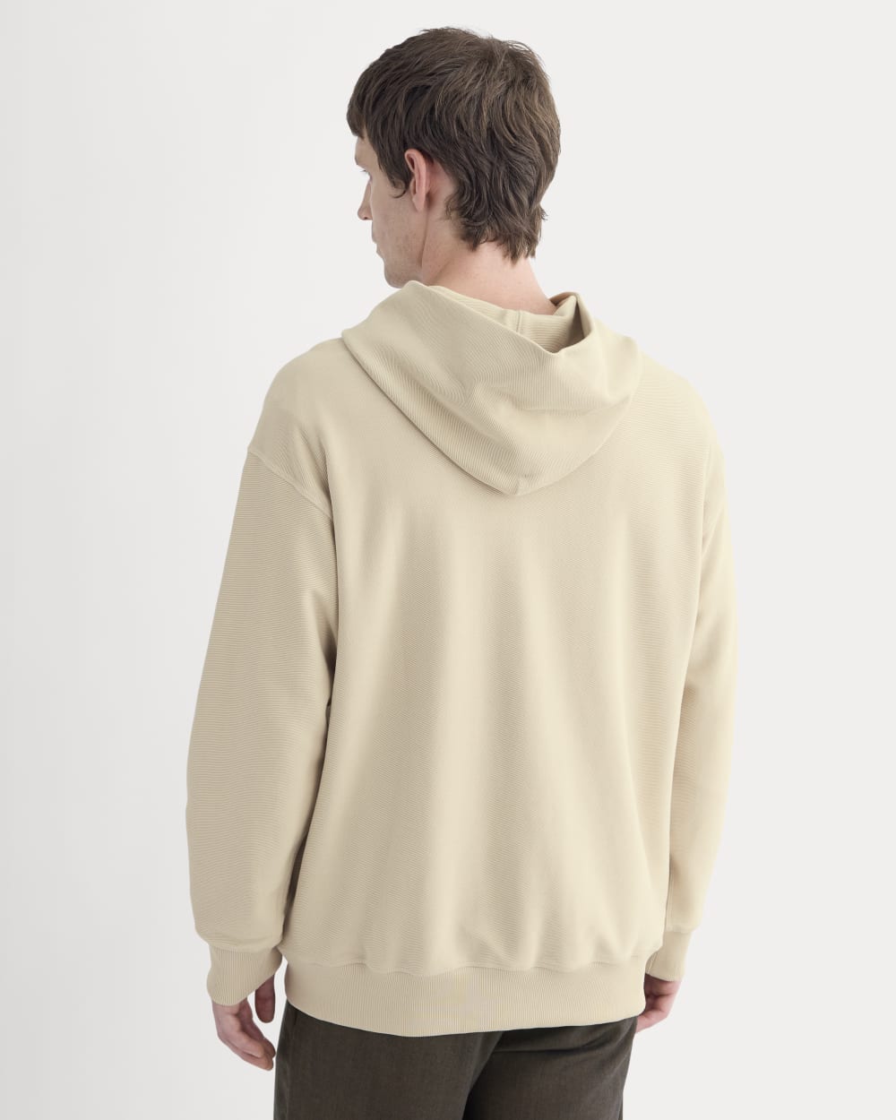 Twill Terry Jacquard Hoodie | Peyote - Image 5