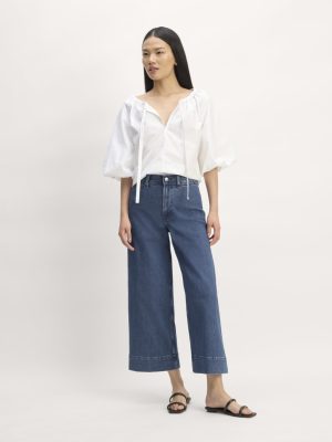 The Mariner Cropped Jean | Ocean Blue