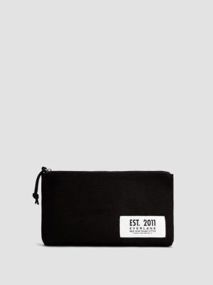 The Organic Canvas Pouch | Black