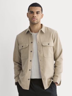 The Heavyweight Overshirt | Uniform | Dark Heathered Camel