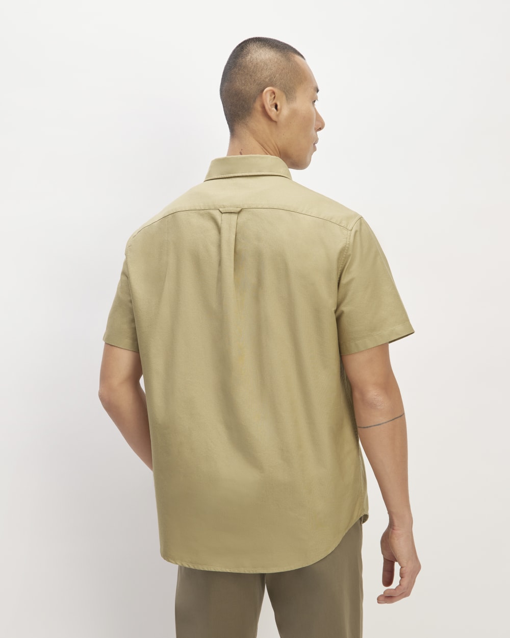 The Organic Short Sleeve Oxford Shirt | Cornstalk - Image 6