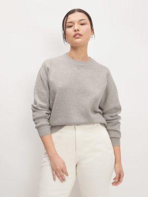 The Cotton-Merino Sweatshirt | Heathered Grey