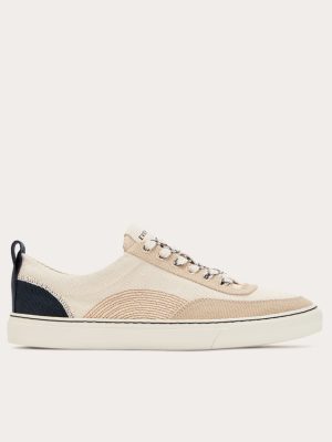 The Tread-Bare Sneaker | Natural Canvas / Dark Sapphire / Argan Oil