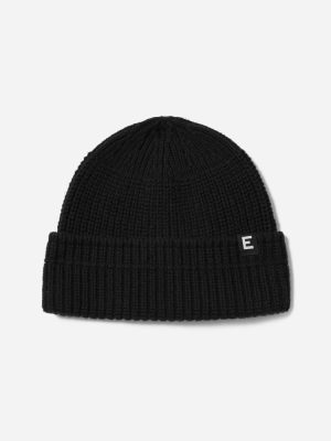 The Organic Cotton Chunky Beanie | Black