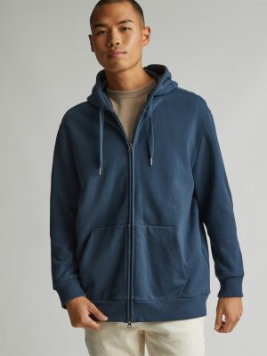 The Organic Track Full Zip | Kingfisher Blue