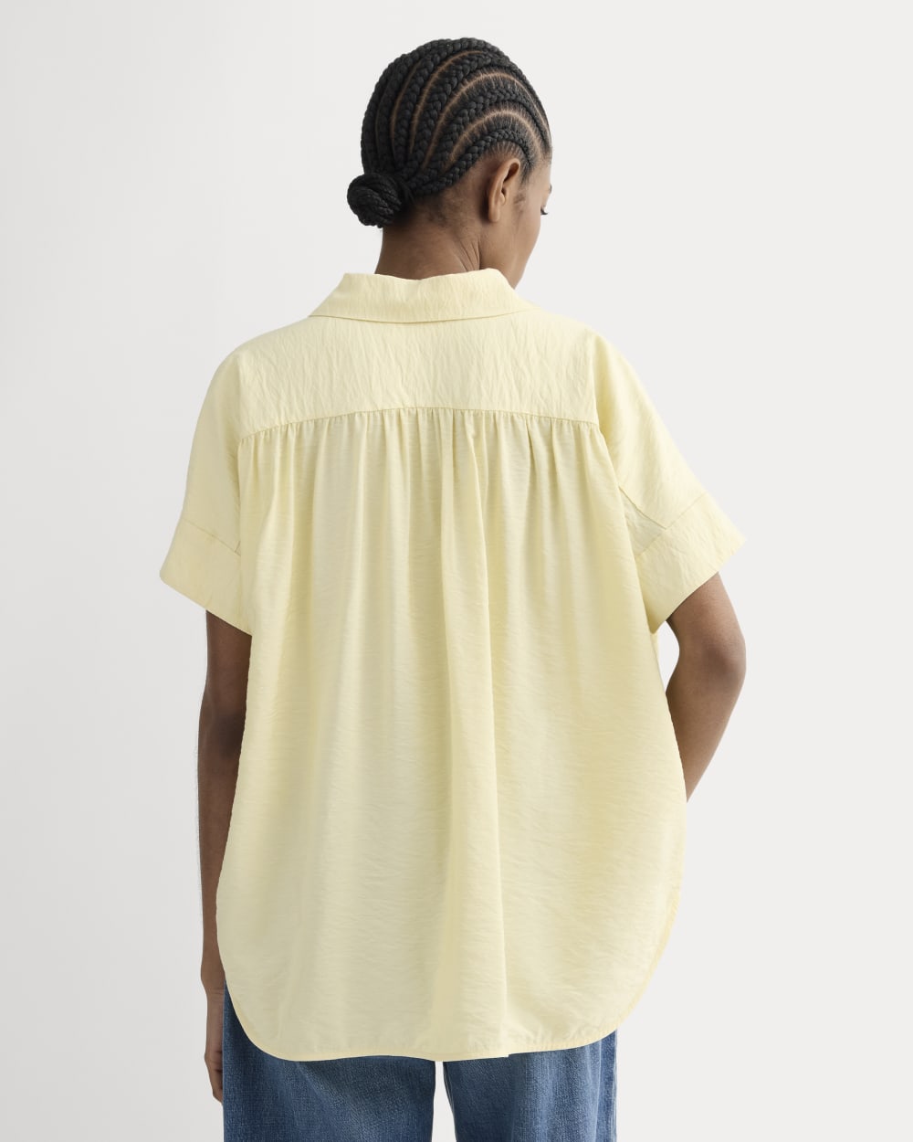 The Square Shirt in SoftLuxe | Banana Crepe - Image 5