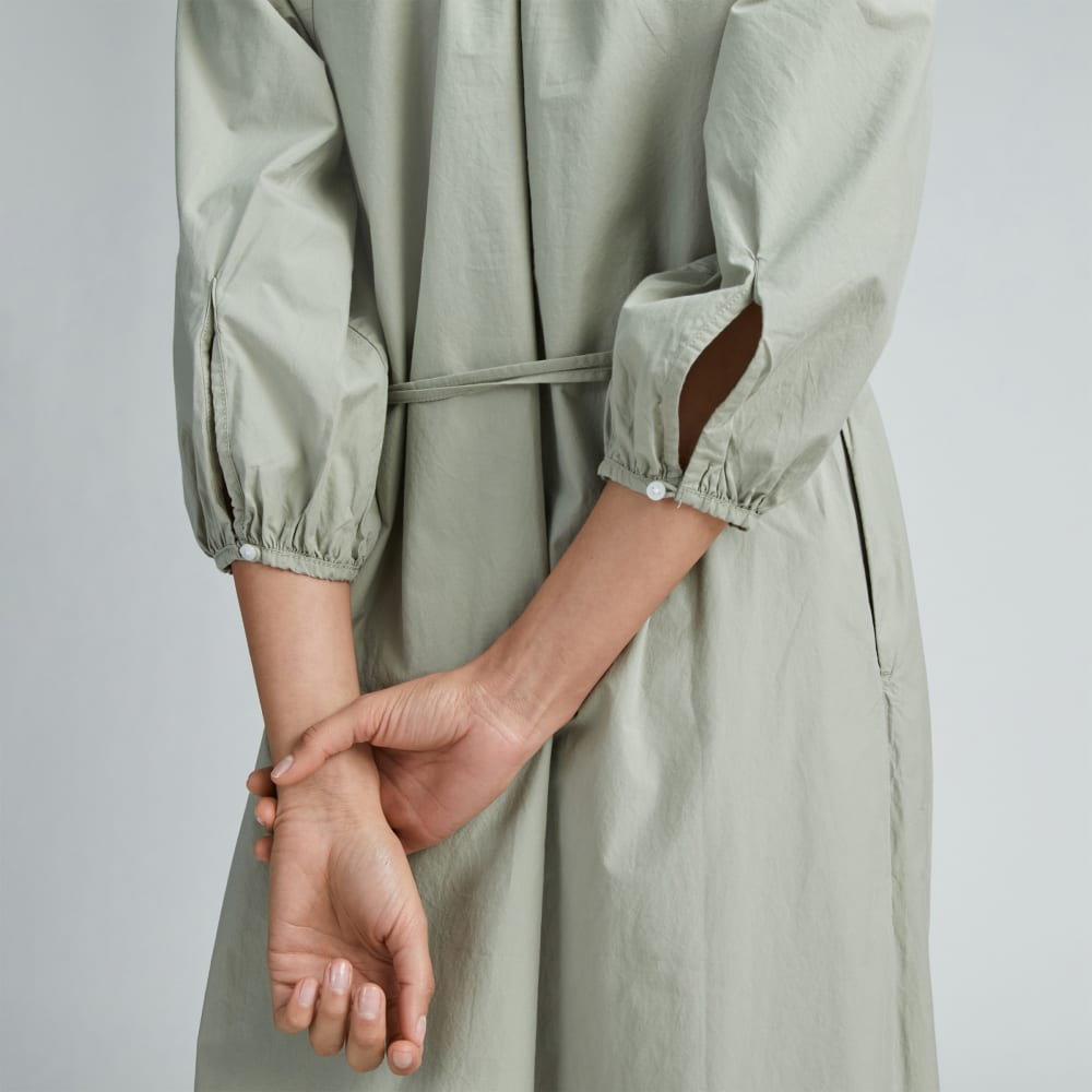 The Raglan Sleeve Poplin Dress | Seagrass - Image 5