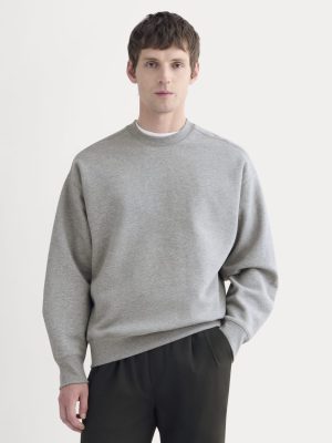 Luxe Fleece Crew Pullover | Vintage Heather Grey