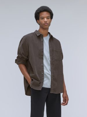 The Relaxed Corduroy Shirt | Pewter