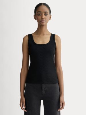 The Pointelle Cami | Black