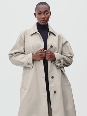 The Long Mac Coat | Stone