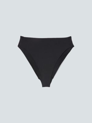 The High-Rise Cheeky Bikini Bottom | Black