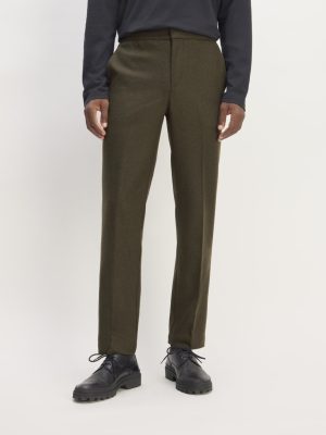 The Wool Flannel Pant | Dark Green