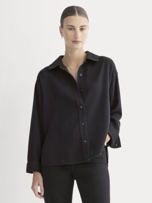 Boxy Shirt in Buttersoft | Black