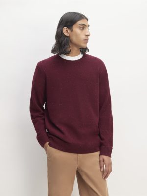 The Cashmere Crew | Burgundy Donegal