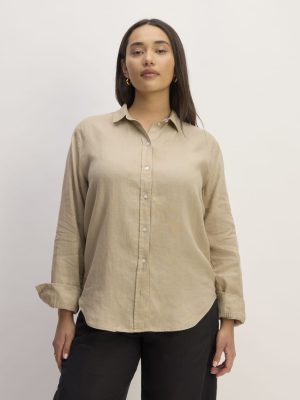 The Must-Have Shirt in Linen | Trench Coat Khaki