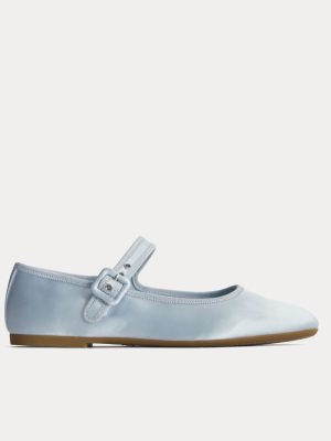 The Day Buckle Mary Jane | Robin Blue Satin