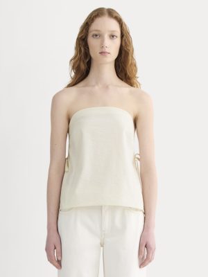 The Seersucker Tube Top | Bone