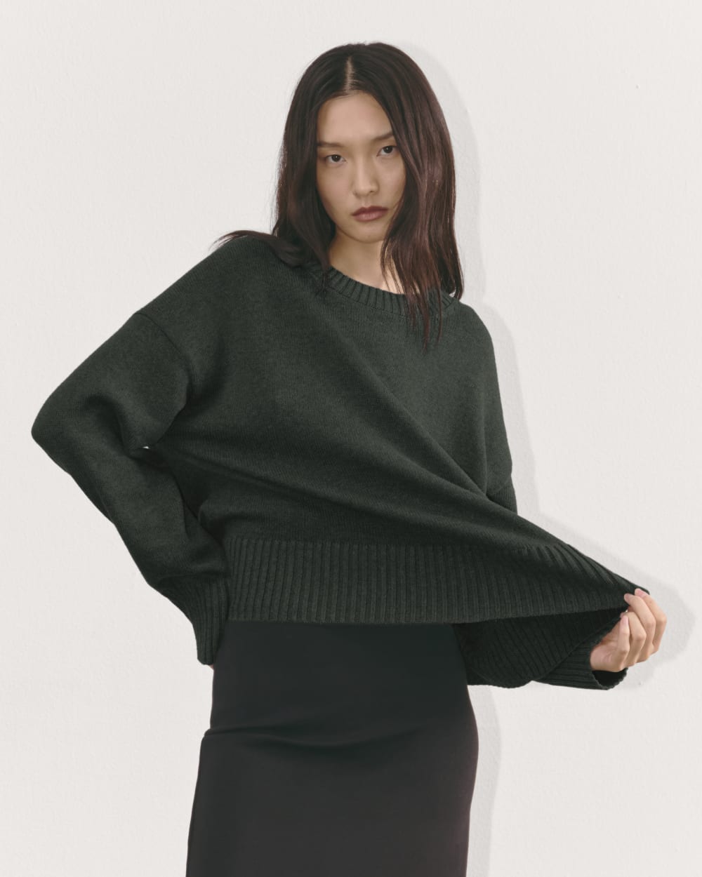 The Boxy Sweater in Everyday Cotton | Scarab