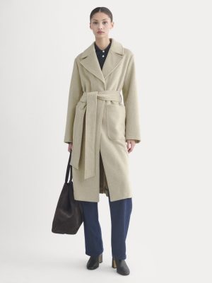 ReWool Belted Blanket Coat | Heather Wheat