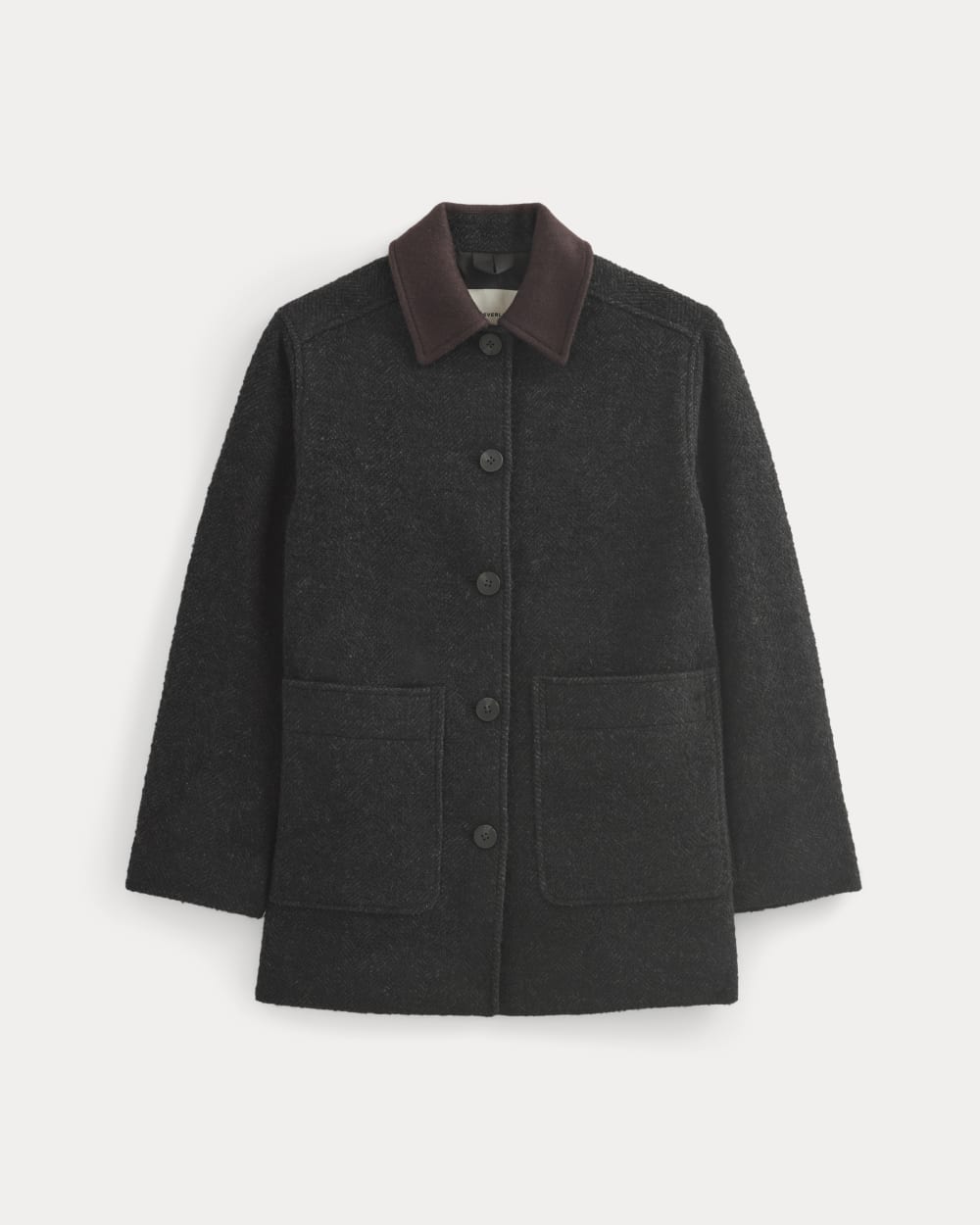 Italian Car Coat | Carbone/Black - Image 2