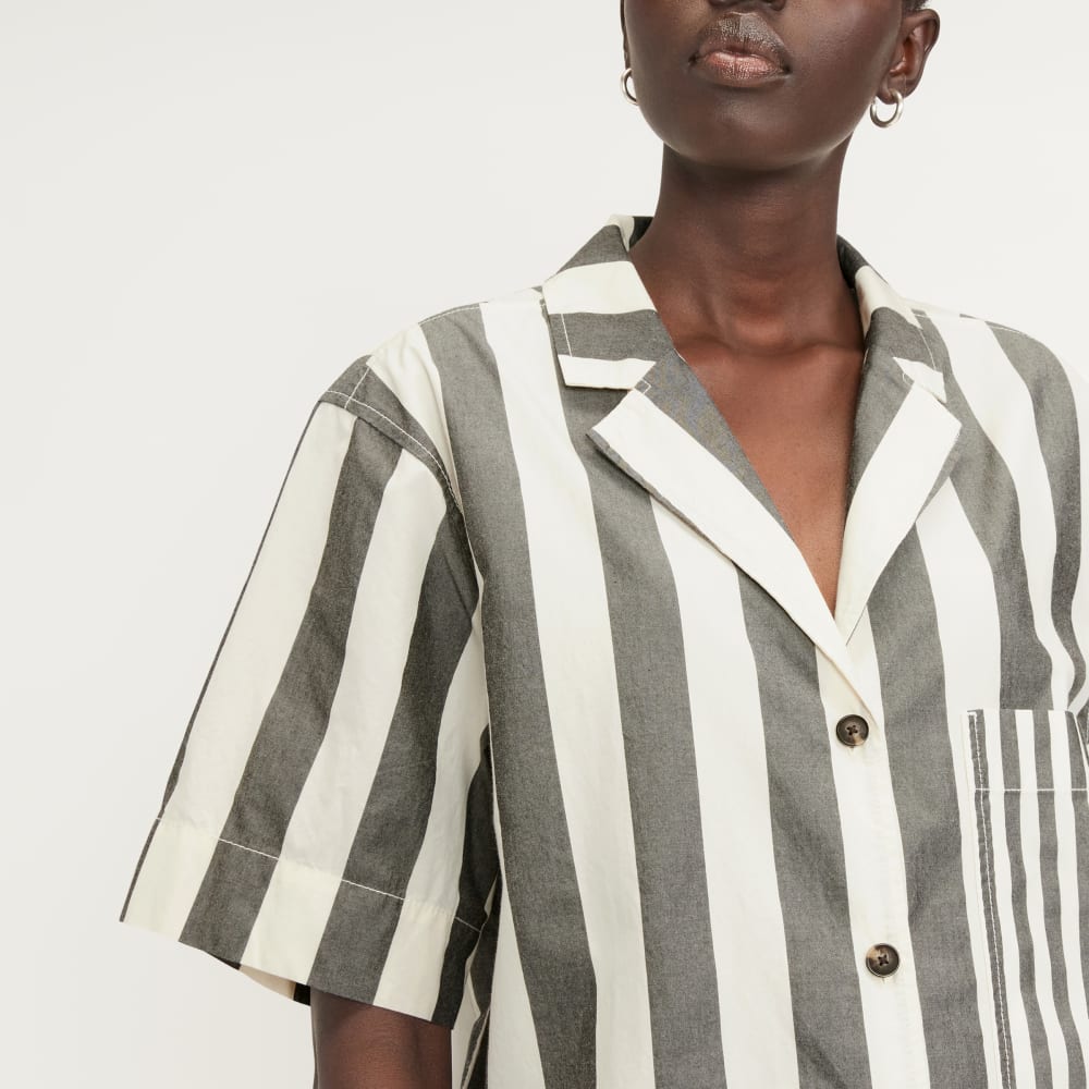 The Poplin Shirt | Bone / Black - Image 4