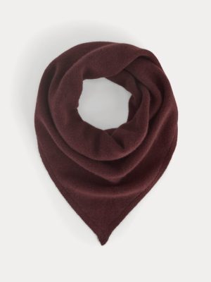Cashmere Lovergirl Large Kerchief | Burgundy