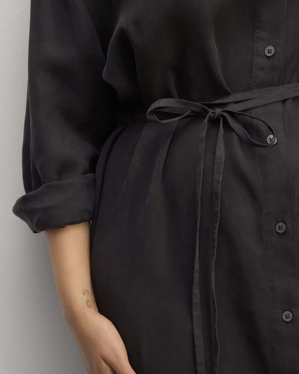 The Must-Have Shirtdress in Butterlite | Black - Image 3