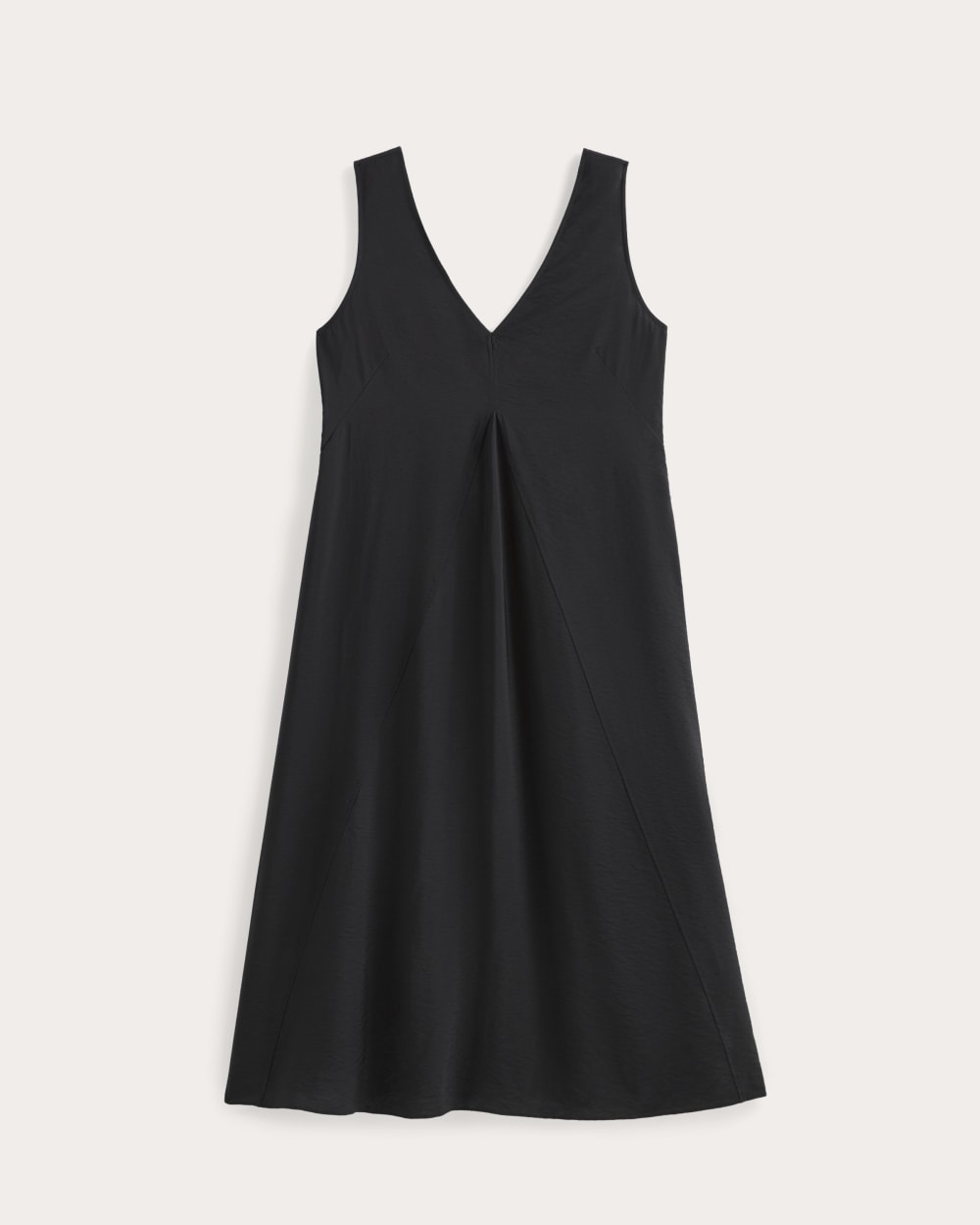 The V-Neck Dress in SoftLuxe | Black - Image 2