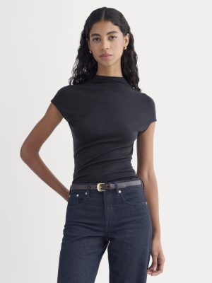 Twist Top in Butterluxe | Deep Navy