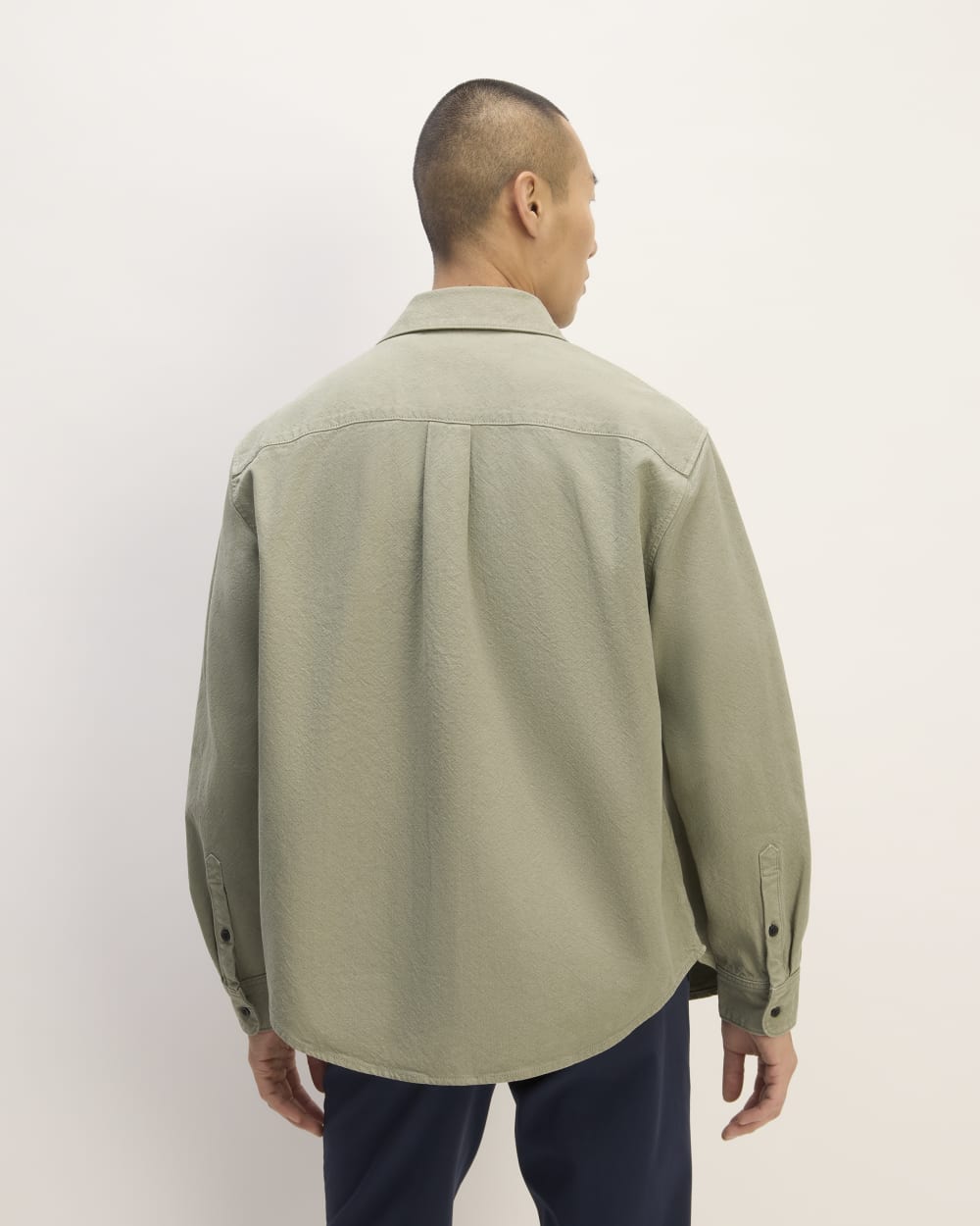 The Canvas Organic Cotton Overshirt | Sage Green - Image 6