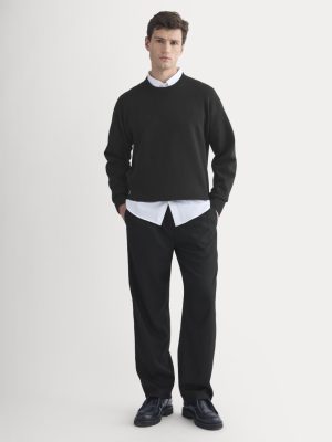 Pleated Trouser in Tailor Twill |  Black