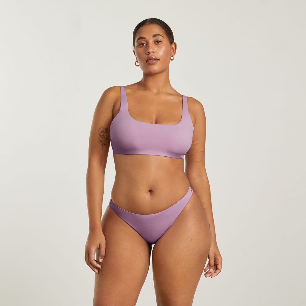 The Square-Neck Bikini Top | Lilac - Image 3