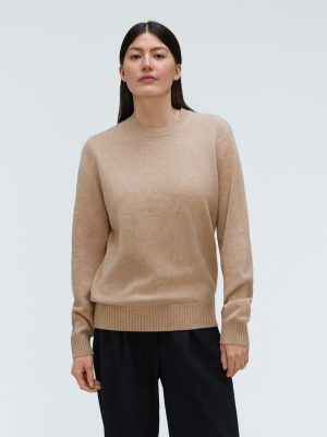 The Everyone Cashmere Crew | Light Camel