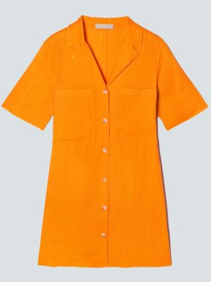The Linen Workwear Dress | Turmeric