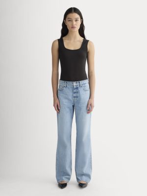 The Form Square-Neck Bodysuit | Black