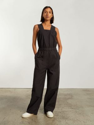 The Fatigue Apron Jumpsuit | Black