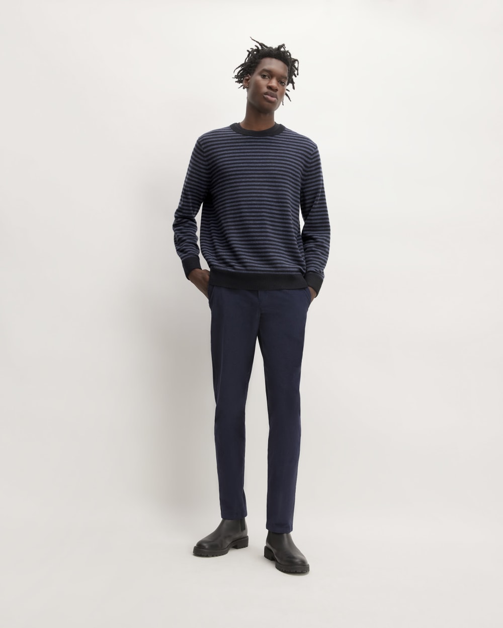 The Grade-A Cashmere Crew | Indigo / Dark Navy - Image 3