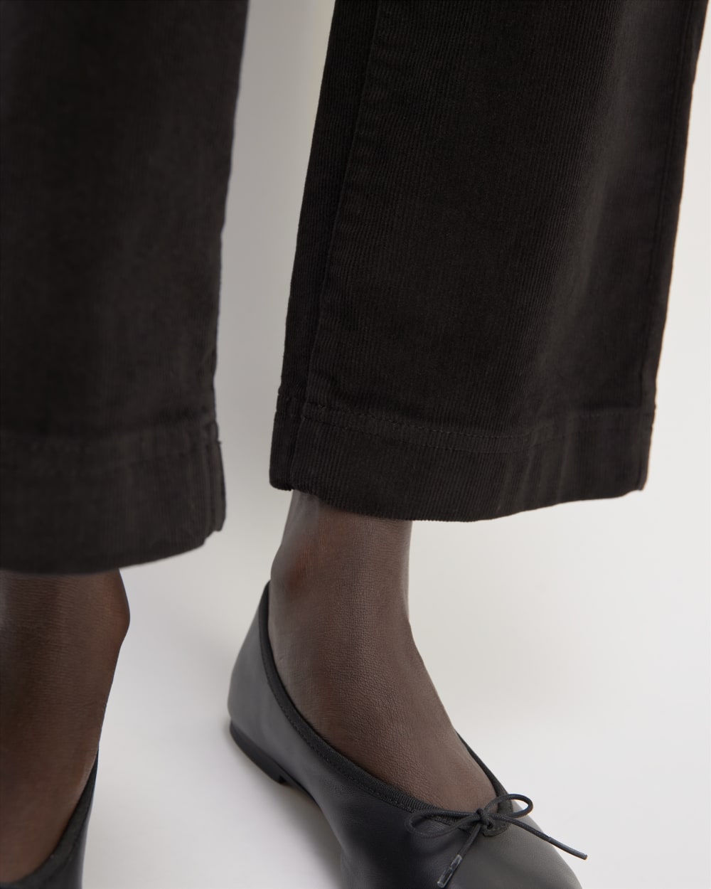 The Corduroy Wide-Leg Pant | Black - Image 4