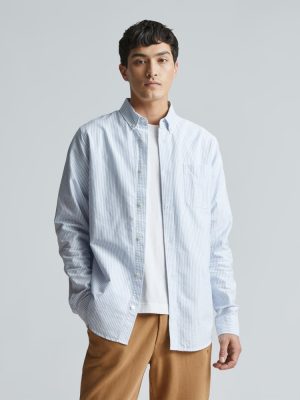 The Classic Oxford Shirt | White / Blue | Standard