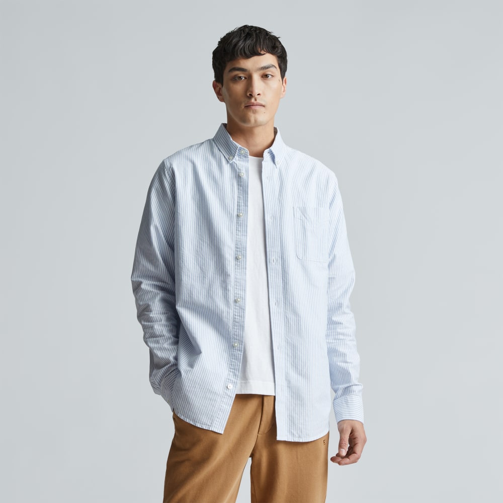 The Classic Oxford Shirt | White / Blue | Tall