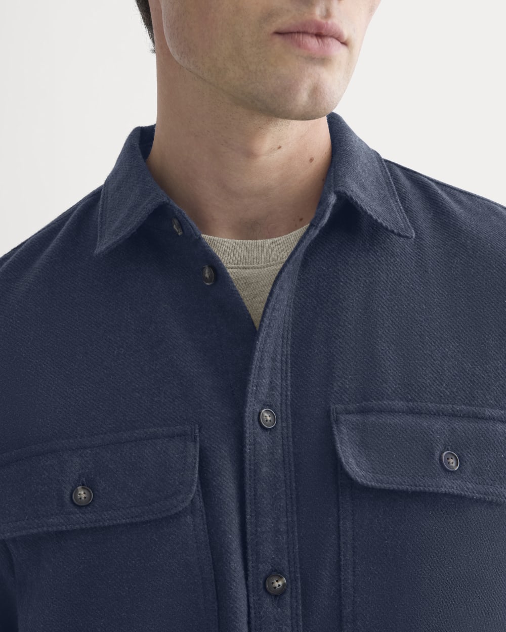 The Heavyweight Overshirt | Uniform | Heather Rich Navy - Image 4