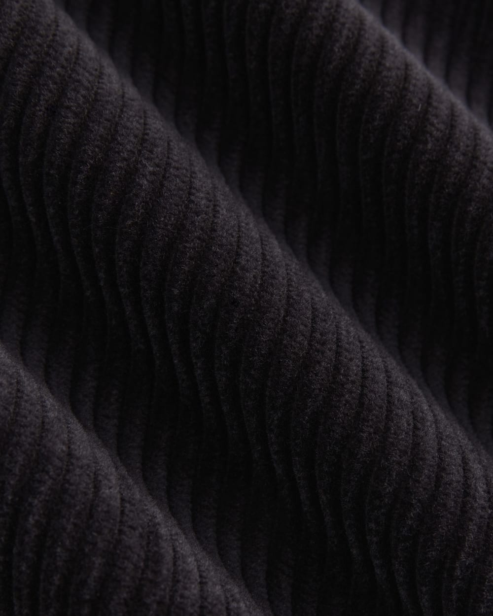 Corduroy Wide-Leg Trouser | Black - Image 6