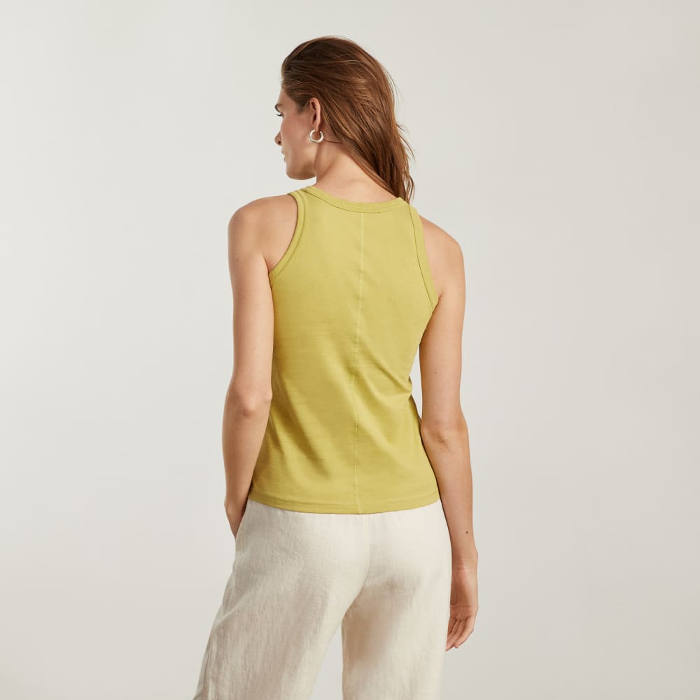 The Tank in Essential Cotton | Leek - Image 3